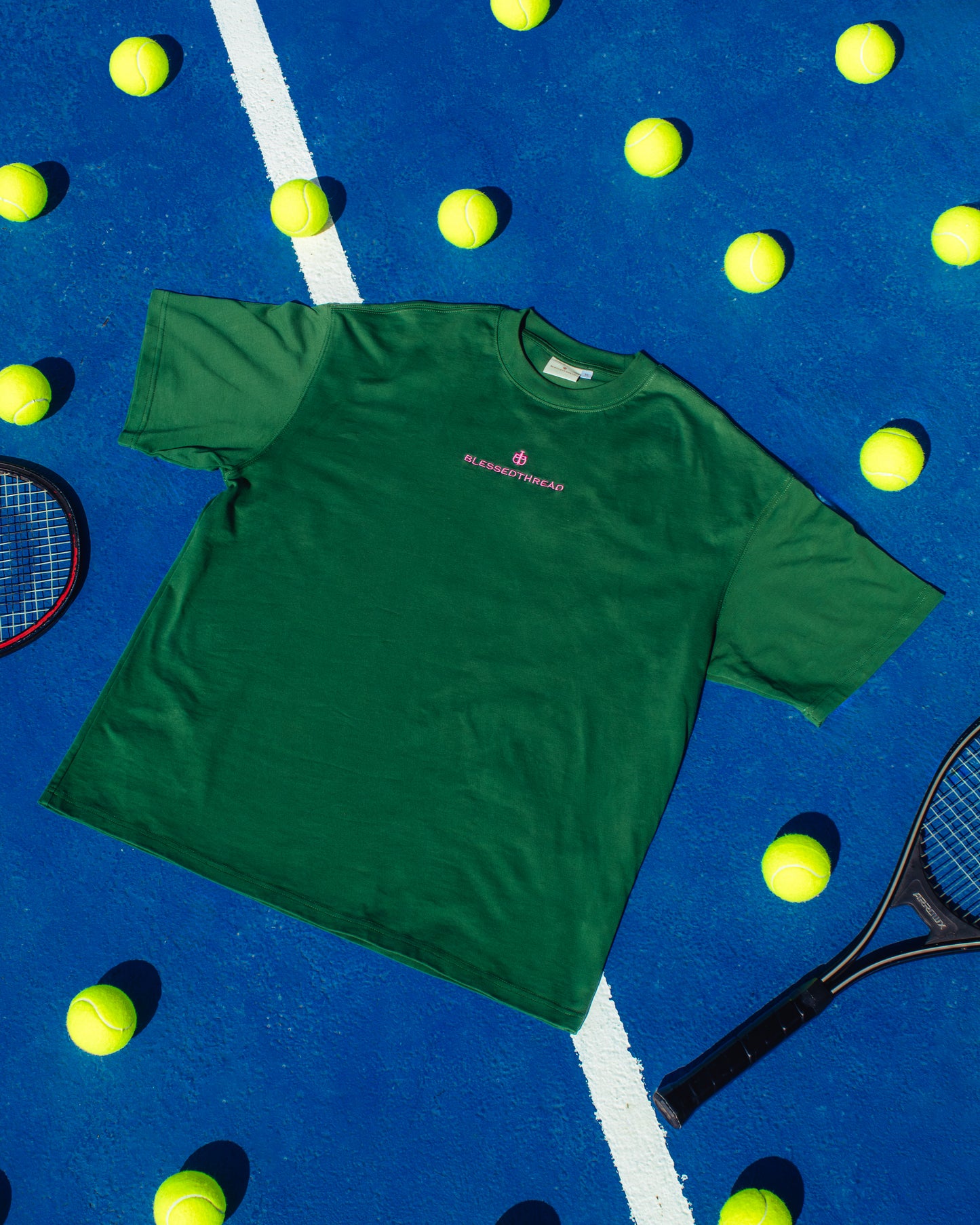 Green Oversized Faith Tee - Proverbs 3:6