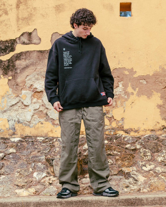 Black Heavyweight Hoodie - Efesios 2:8